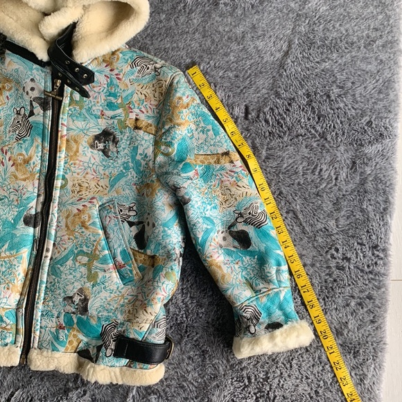 πHPπ Vintage Rare Penguin Shearling Leather Jacket/Coat size M - Picture 17 of 17
